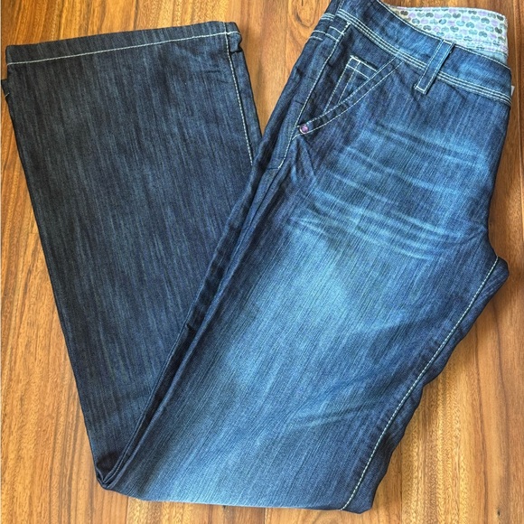 Women Zara TRF Denim Rules blue jeans size 8 preowned - Picture 2 of 16